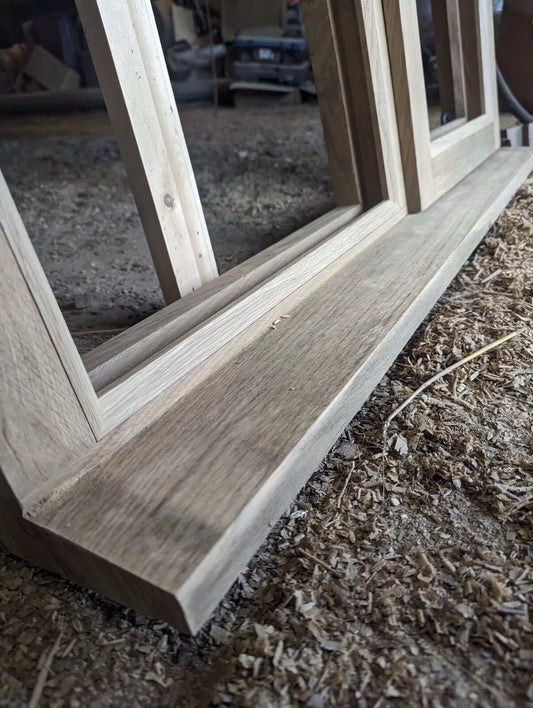 oak plant on window sill- front sill replacement