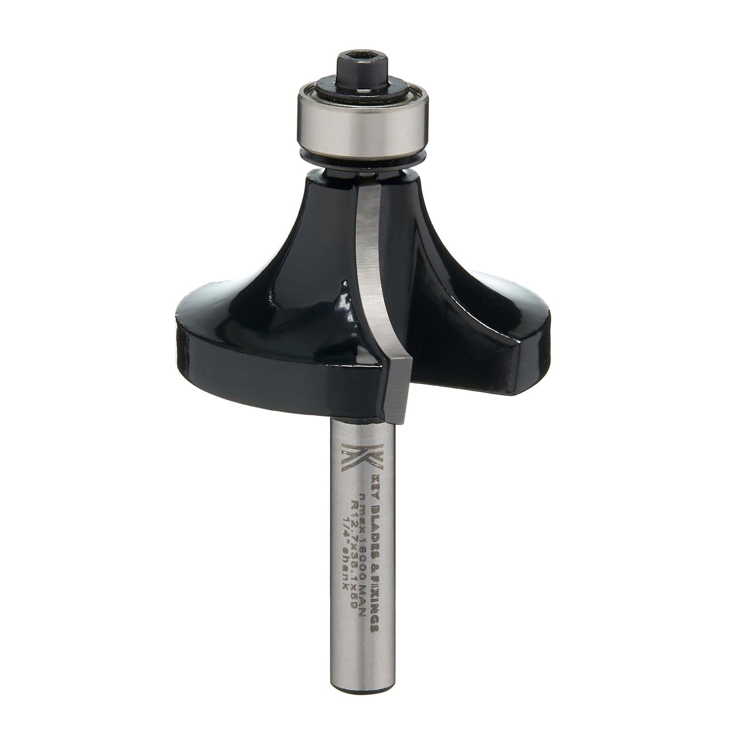 Key Blades 1/4" Rounding Over Router Cutter 12.7mm Radius - R12