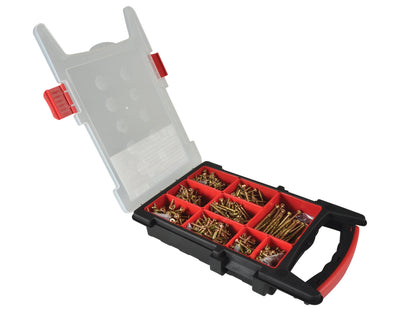ForgeFast Organiser Pro - 1000 Assorted Torx Woodscrews Kit with Free Torx Bit