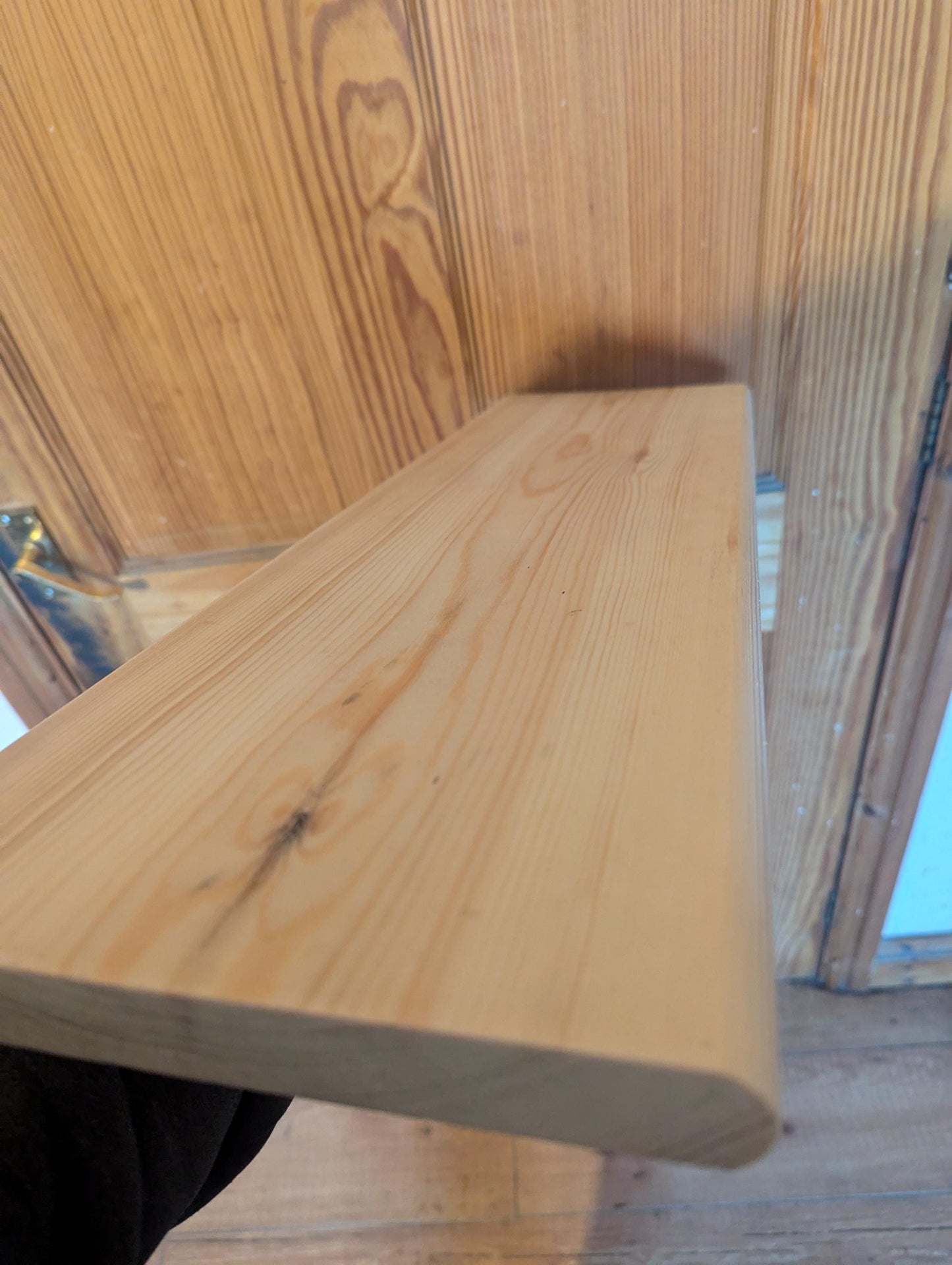Solid redwood pine Window board - Window sill - 20mm thick- Bullnose round
