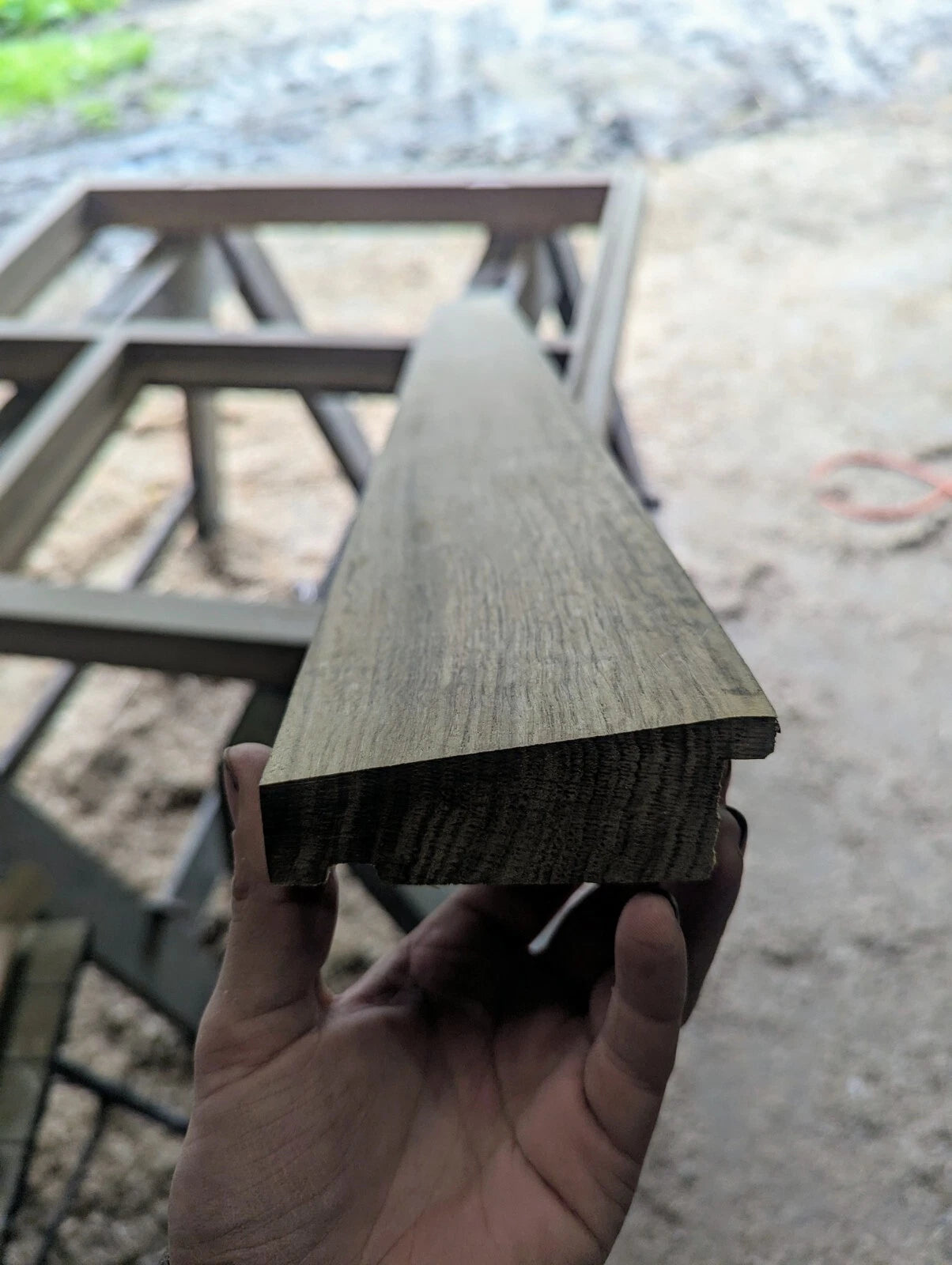 oak plant on window sill- front sill replacement