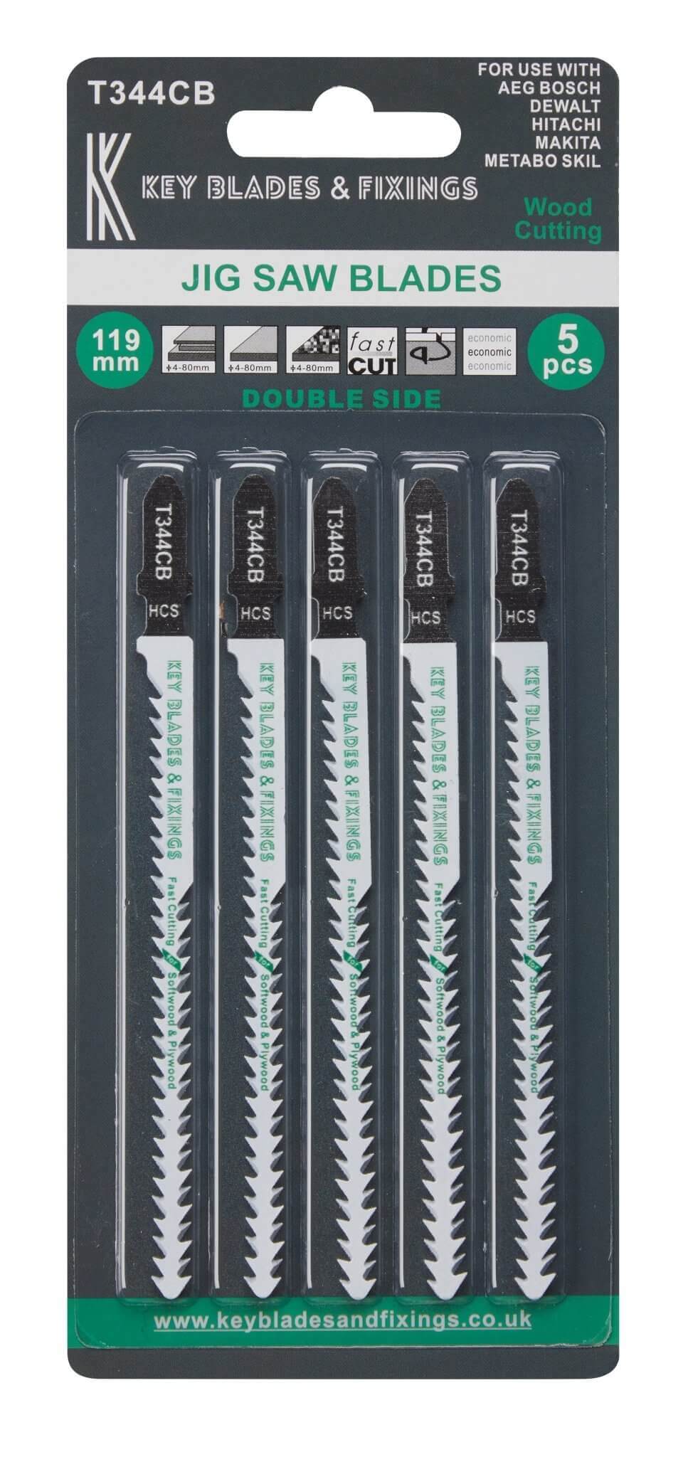 T344CB Double sided Jigsaw Blades - 1211